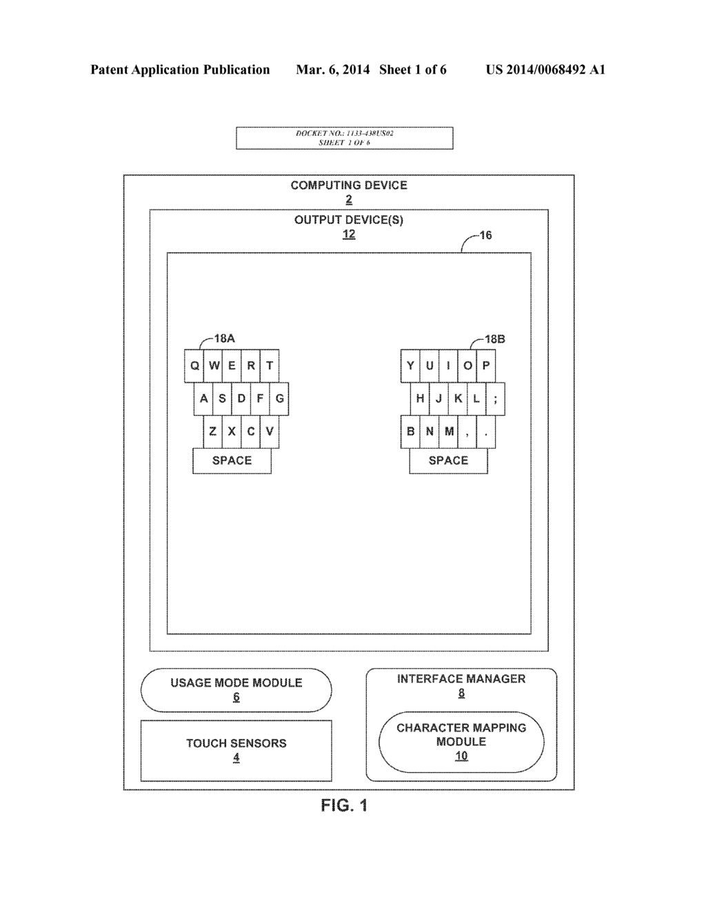 DISPLAYING A GRAPHIC KEYBOARD - diagram, schematic, and image 02