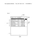 DISPLAY DEVICE FOR DISPLAYING SCREEN INCLUDING SCROLLABLE LIST diagram and image