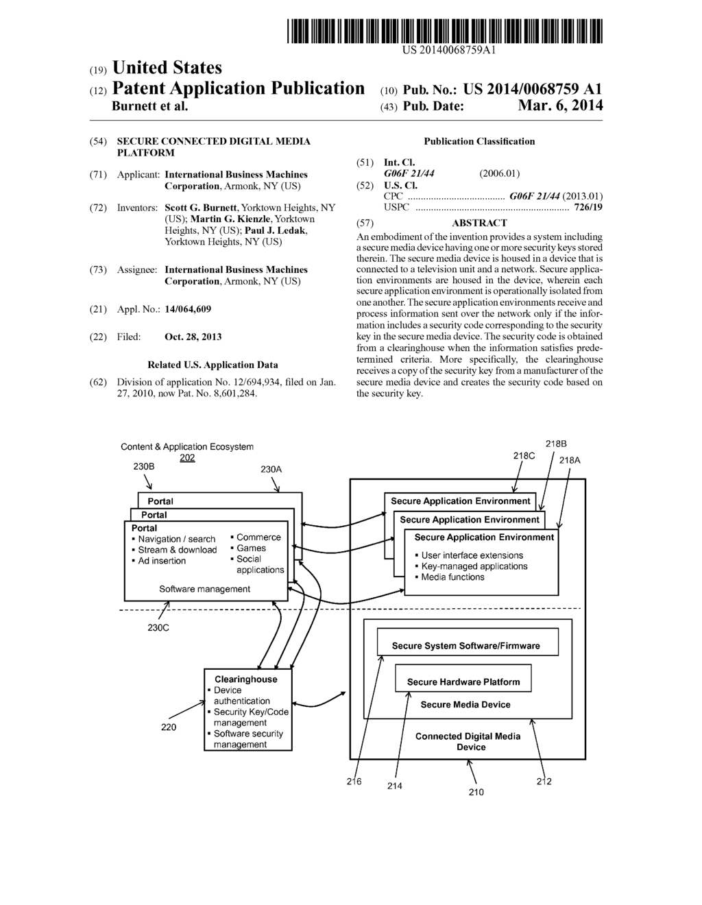 Secure Connected Digital Media Platform - diagram, schematic, and image 01