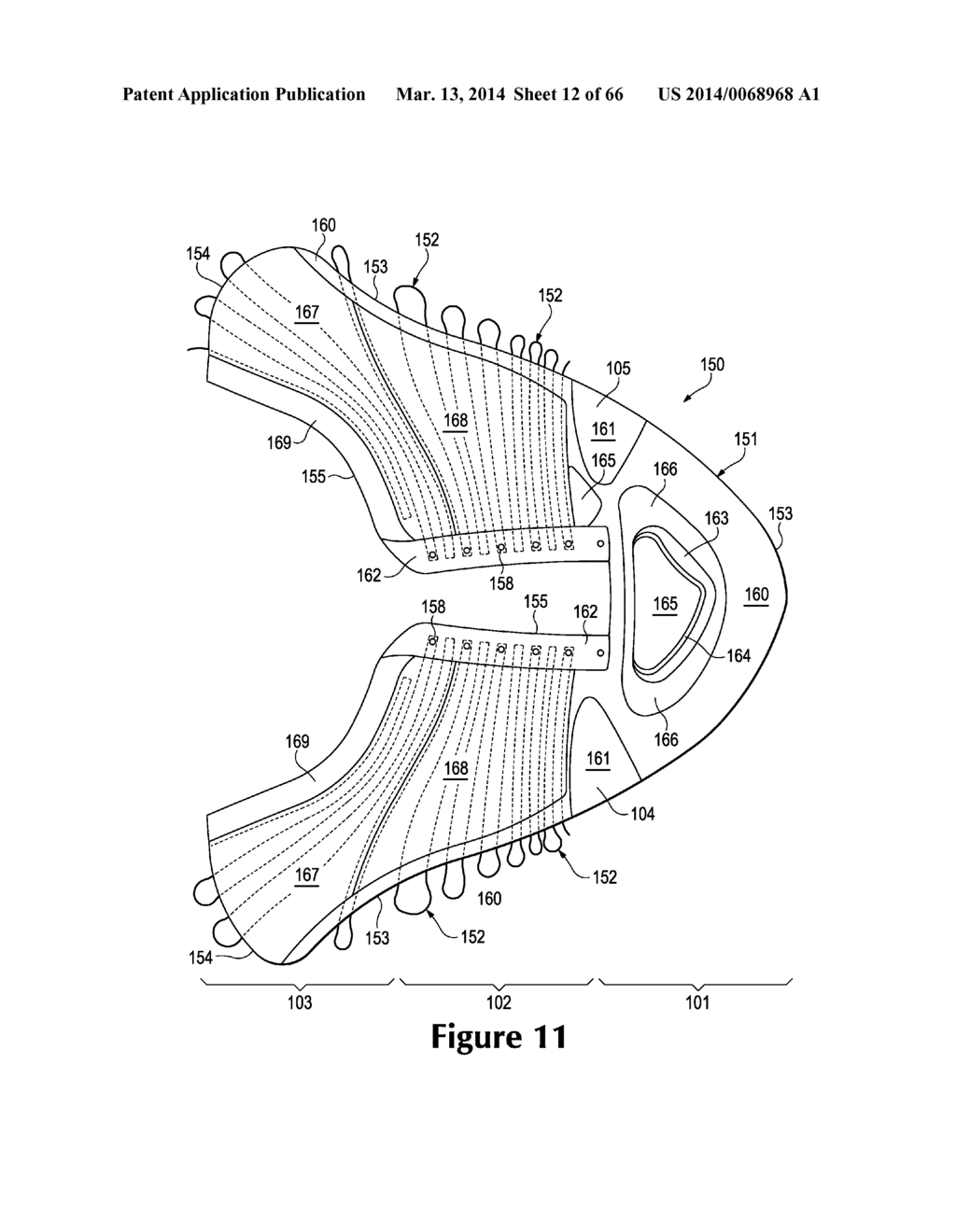 Knitted Component With Adjustable Inlaid Strand For An Article Of Footwear - diagram, schematic, and image 13