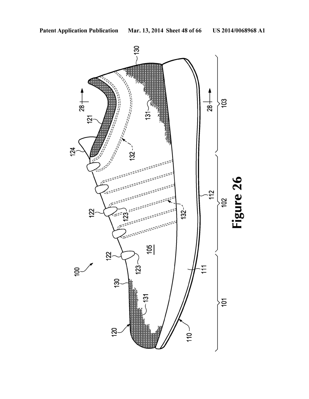 Knitted Component With Adjustable Inlaid Strand For An Article Of Footwear - diagram, schematic, and image 49