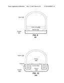 FOOTWEAR CONSTRUCTION ELIMINATING THE USE OF A FOXING OR A FOXING-LIKE     BAND diagram and image