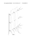 Sun Louvre Formed by a Structure Supporting an Interweave of Metal Sheets diagram and image