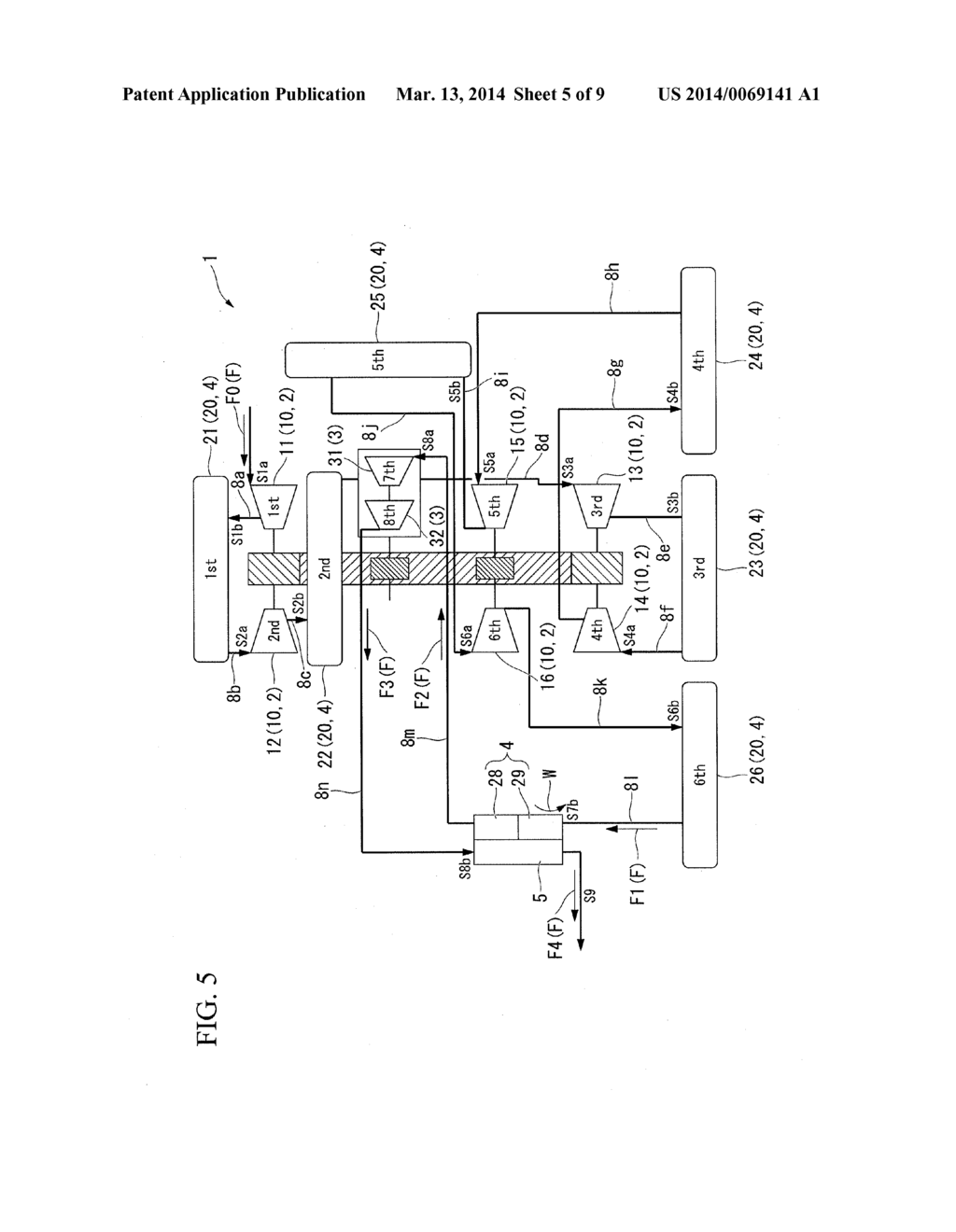 COMPRESSING SYSTEM, AND GAS COMPRESSING METHOD - diagram, schematic, and image 06