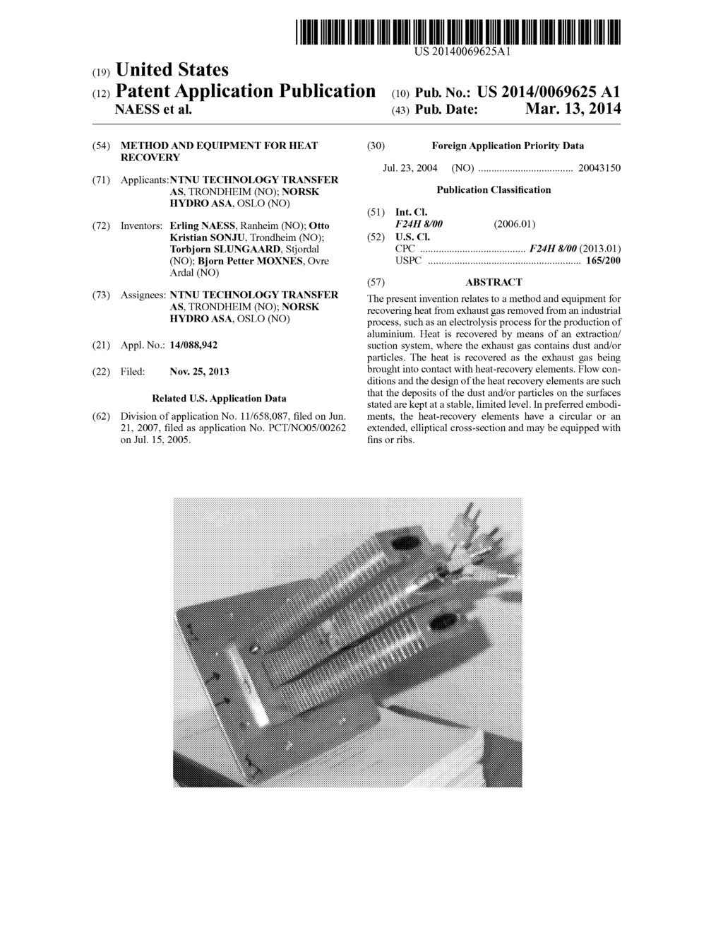 METHOD AND EQUIPMENT FOR HEAT RECOVERY - diagram, schematic, and image 01