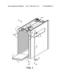 CIRCUIT BOARD MAGAZINE HAVING RETENTION BAR WITH A LOCKING MECHANISM diagram and image