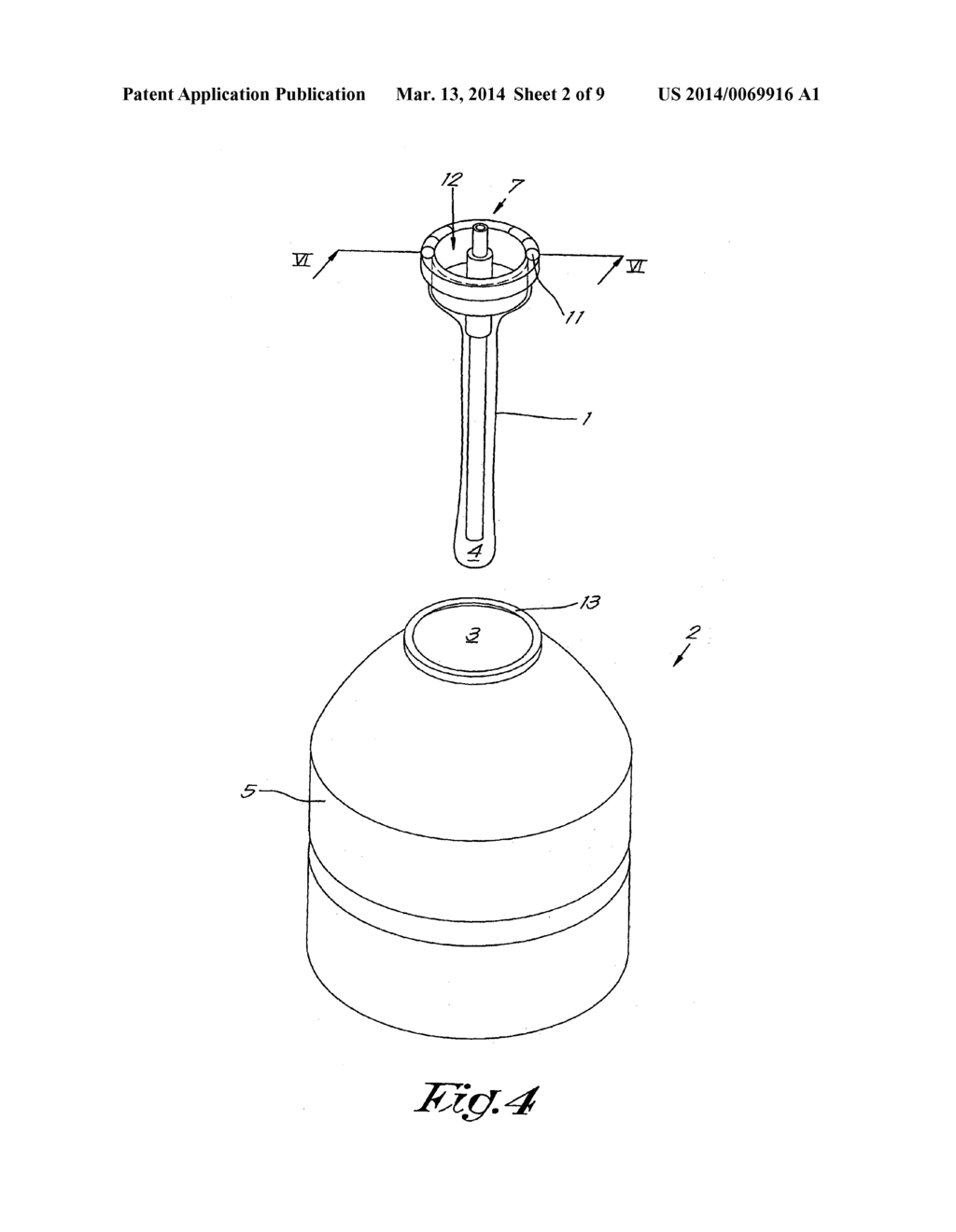 Bag Intended For Being Applied In An External Container For Forming A     Pressure Vessel With Two Separate Compartments, Pressure Vessel And     Series Of Pressure Vessels Having Diverse Dimensions Fabricated With Such     A Bag, As Well As Method For Fabricating Such A Series Of Pressure     Vessels - diagram, schematic, and image 03