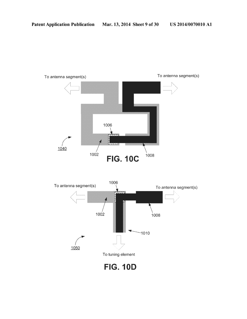 RFID INTEGRATED CIRCUITS WITH ANTENNA CONTACTS ON MULTIPLE SURFACES - diagram, schematic, and image 10