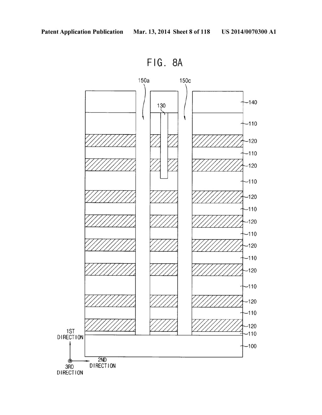 VERTICAL MEMORY DEVICES AND METHODS OF MANUFACTURING THE SAME - diagram, schematic, and image 09