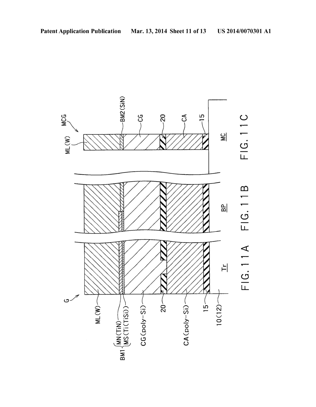 SEMICONDUCTOR STORAGE DEVICE AND MANUFACTURING METHOD THEREOF - diagram, schematic, and image 12