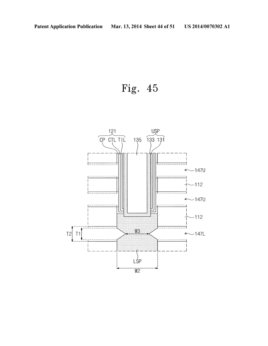 THREE-DIMENSIONAL SEMICONDUCTOR MEMORY DEVICE AND METHOD FOR FABRICATING     THE SAME - diagram, schematic, and image 45