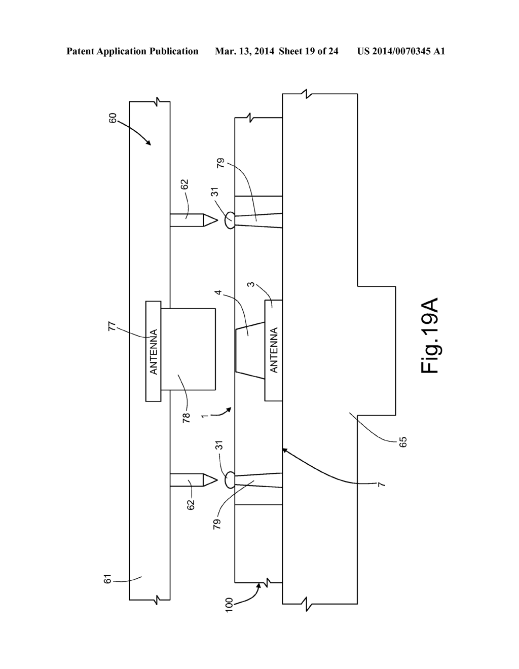 INTEGRATED ELECTRONIC DEVICE WITH TRANSCEIVING ANTENNA AND MAGNETIC     INTERCONNECTION - diagram, schematic, and image 20