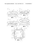 METHOD OF MOLDING COMPOSITE PLASTIC SHEET MATERIAL TO FORM A COMPRESSION     MOLDED, DEEP-DRAWN ARTICLE diagram and image