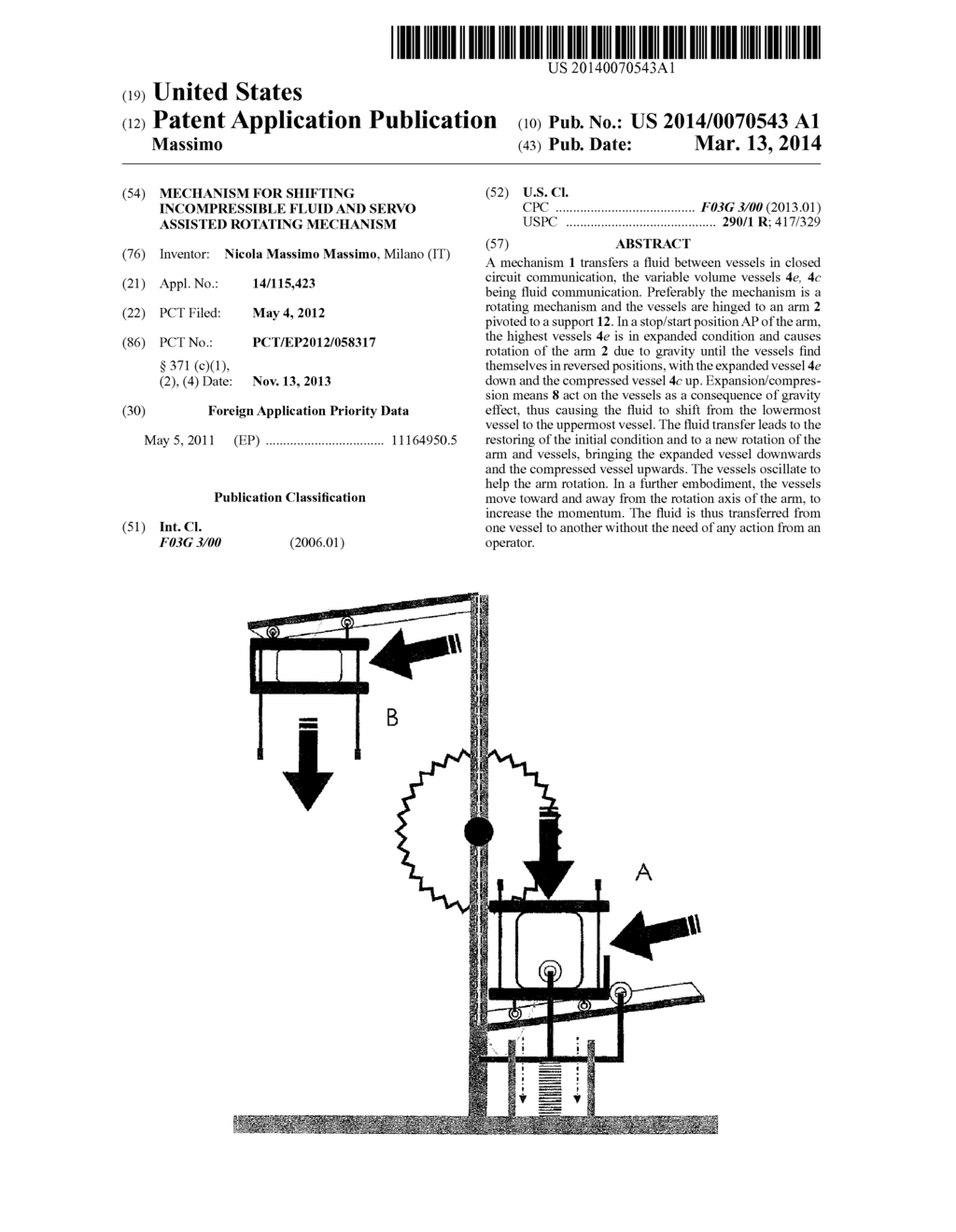 MECHANISM FOR SHIFTING INCOMPRESSIBLE FLUID AND SERVO ASSISTED ROTATING     MECHANISM - diagram, schematic, and image 01