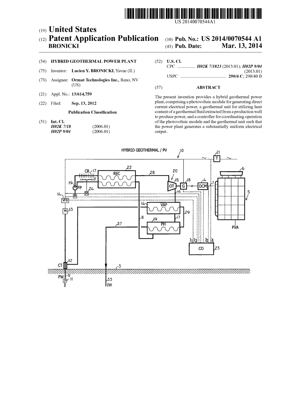 HYBRID GEOTHERMAL POWER PLANT - diagram, schematic, and image 01