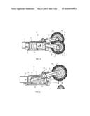 MINING INSTALLATION FOR EXTRACTING SEAM-TYPE OR MASS-DEPOSIT MINERAL     MATERIALS, AND MINING MACHINE FOR THE SAME diagram and image