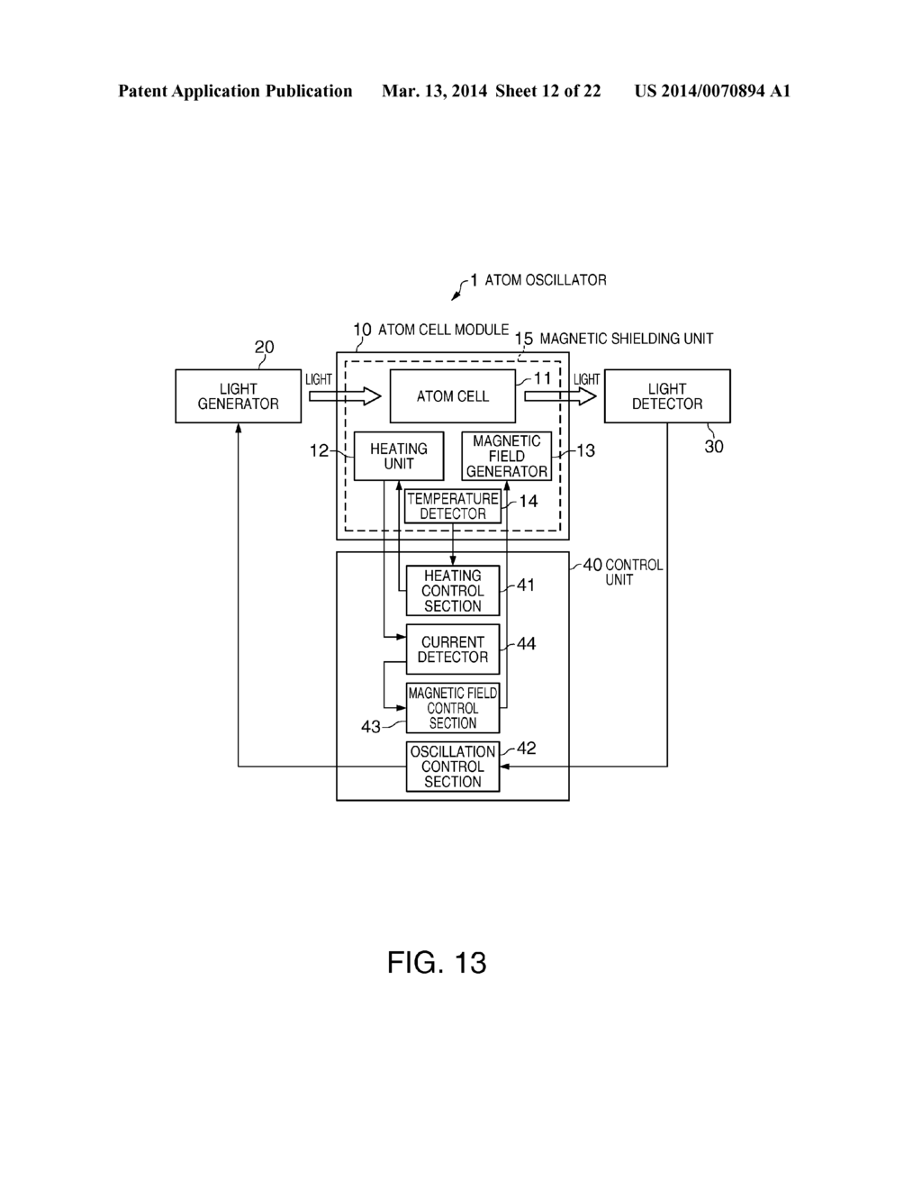 ATOM CELL MODULE, QUANTUM INTERFERENCE DEVICE, ELECTRONIC APPARATUS, AND     ATOM CELL MAGNETIC FIELD CONTROL METHOD - diagram, schematic, and image 13