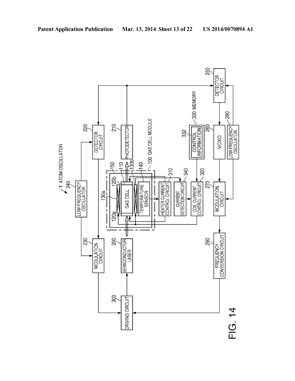 ATOM CELL MODULE, QUANTUM INTERFERENCE DEVICE, ELECTRONIC APPARATUS, AND     ATOM CELL MAGNETIC FIELD CONTROL METHOD - diagram, schematic, and image 14