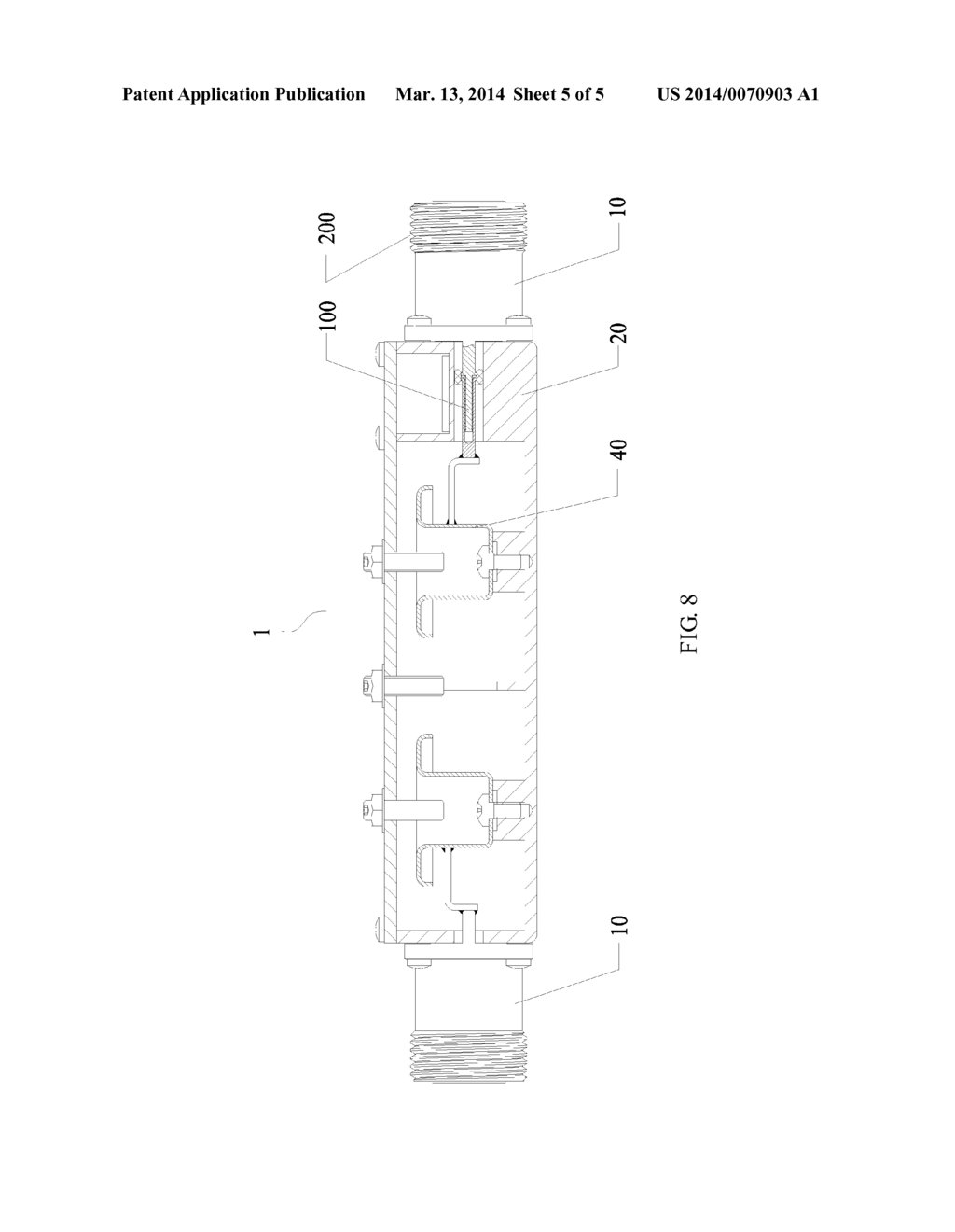 STRUCTURAL CAPACITOR, CONNECTOR AND COMMUNICATION APPARATUS USING THE     CONNECTOR - diagram, schematic, and image 06