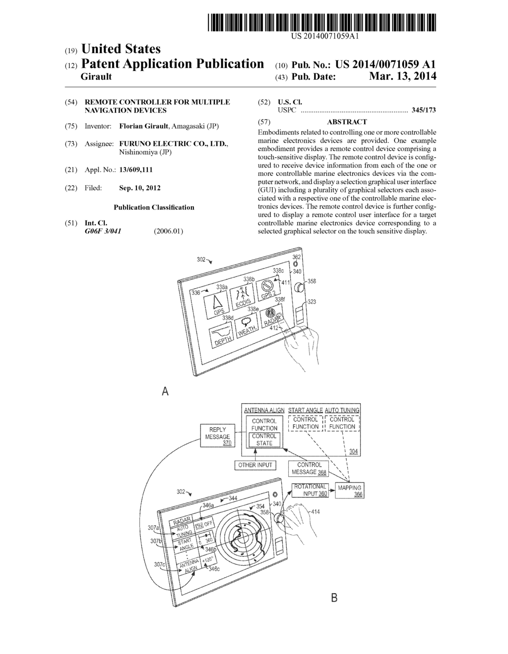 REMOTE CONTROLLER FOR MULTIPLE NAVIGATION DEVICES - diagram, schematic, and image 01