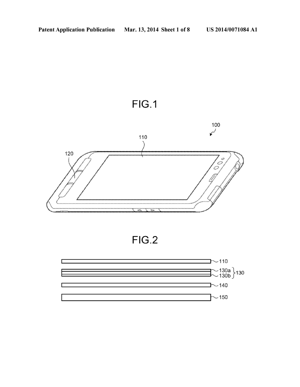 INFORMATION TERMINAL DEVICE AND TOUCH COORDINATE DETERMINATION METHOD - diagram, schematic, and image 02