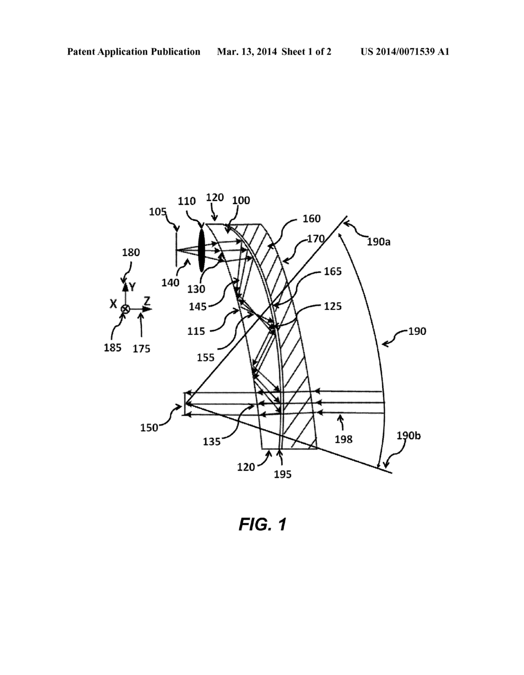 ERGONOMIC HEAD MOUNTED DISPLAY DEVICE AND OPTICAL SYSTEM - diagram, schematic, and image 02