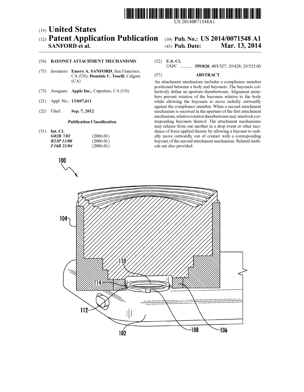 BAYONET ATTACHMENT MECHANISMS - diagram, schematic, and image 01