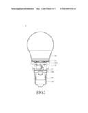 LED LIGHT BULB STRUCTURE diagram and image