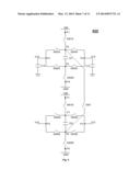 VOLTAGE REGULATOR AND METHOD FOR REGULATING DUAL OUTPUT VOLTAGES BY     SELECTIVE CONNECTION BETWEEN A VOLTAGE SUPPLY AND MULTIPLE CAPACITANCES diagram and image