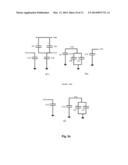 VOLTAGE REGULATOR AND METHOD FOR REGULATING DUAL OUTPUT VOLTAGES BY     SELECTIVE CONNECTION BETWEEN A VOLTAGE SUPPLY AND MULTIPLE CAPACITANCES diagram and image