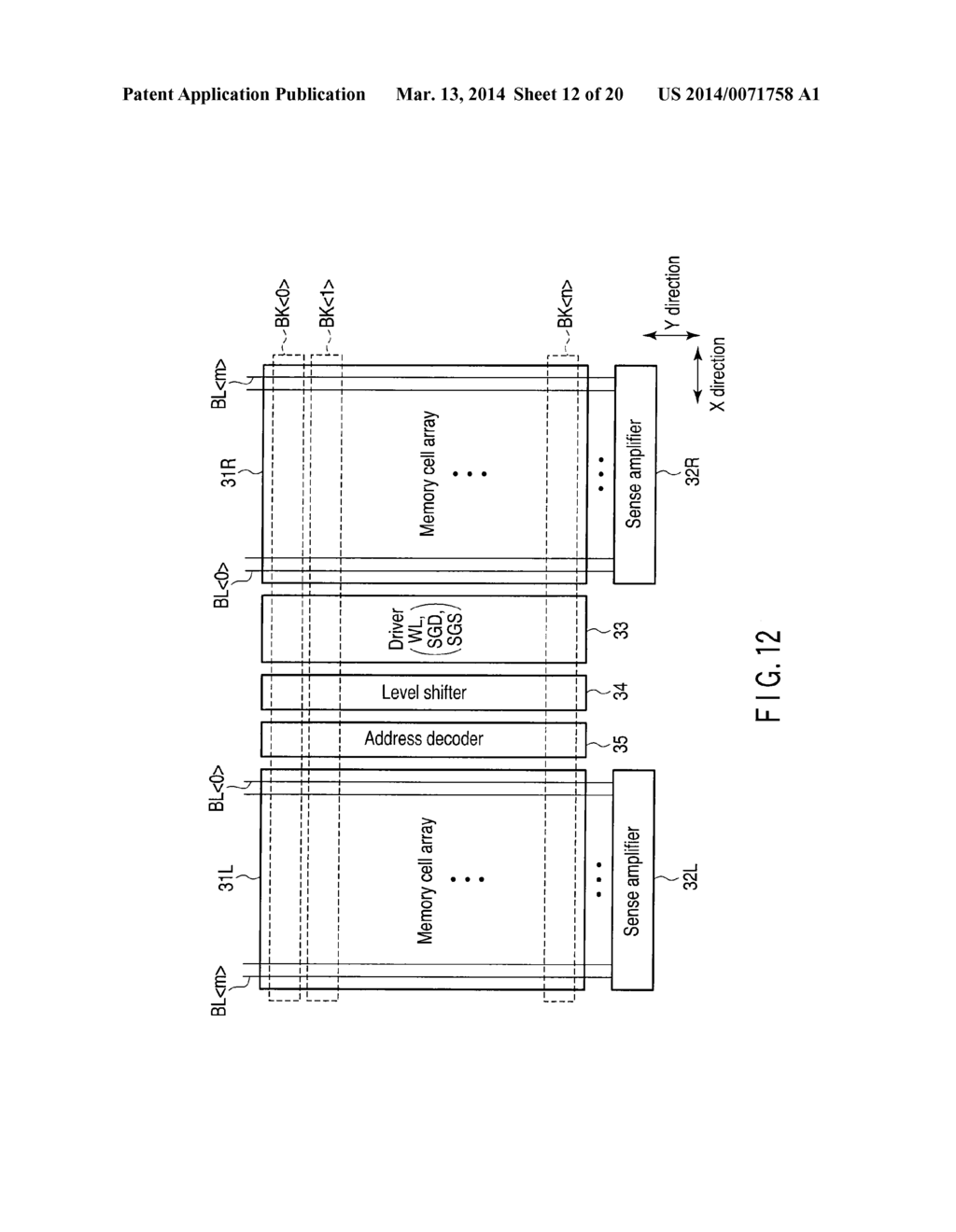 THREE DIMENSIONAL STACKED NONVOLATILE SEMICONDUCTOR MEMORY - diagram, schematic, and image 13