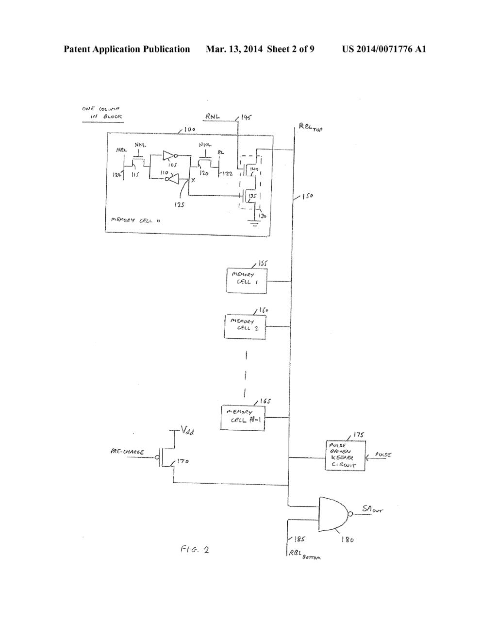 MEMORY DEVICE AND METHOD OF PERFORMING A READ OPERATION WITHIN SUCH A     MEMORY DEVICE - diagram, schematic, and image 03