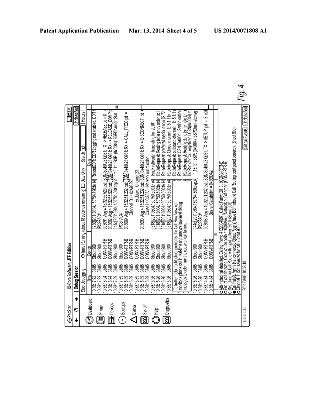 CALL FLOW DIAGNOSTIC SYSTEM FOR HETEROGENEOUS NETWORKS - diagram, schematic, and image 05