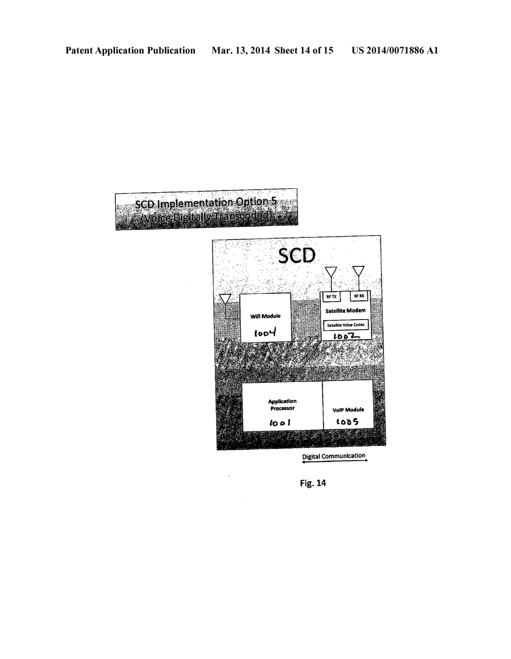 Satellite Communication Device for Routing Terrestrial Signals Through a     Satellite Network - diagram, schematic, and image 15