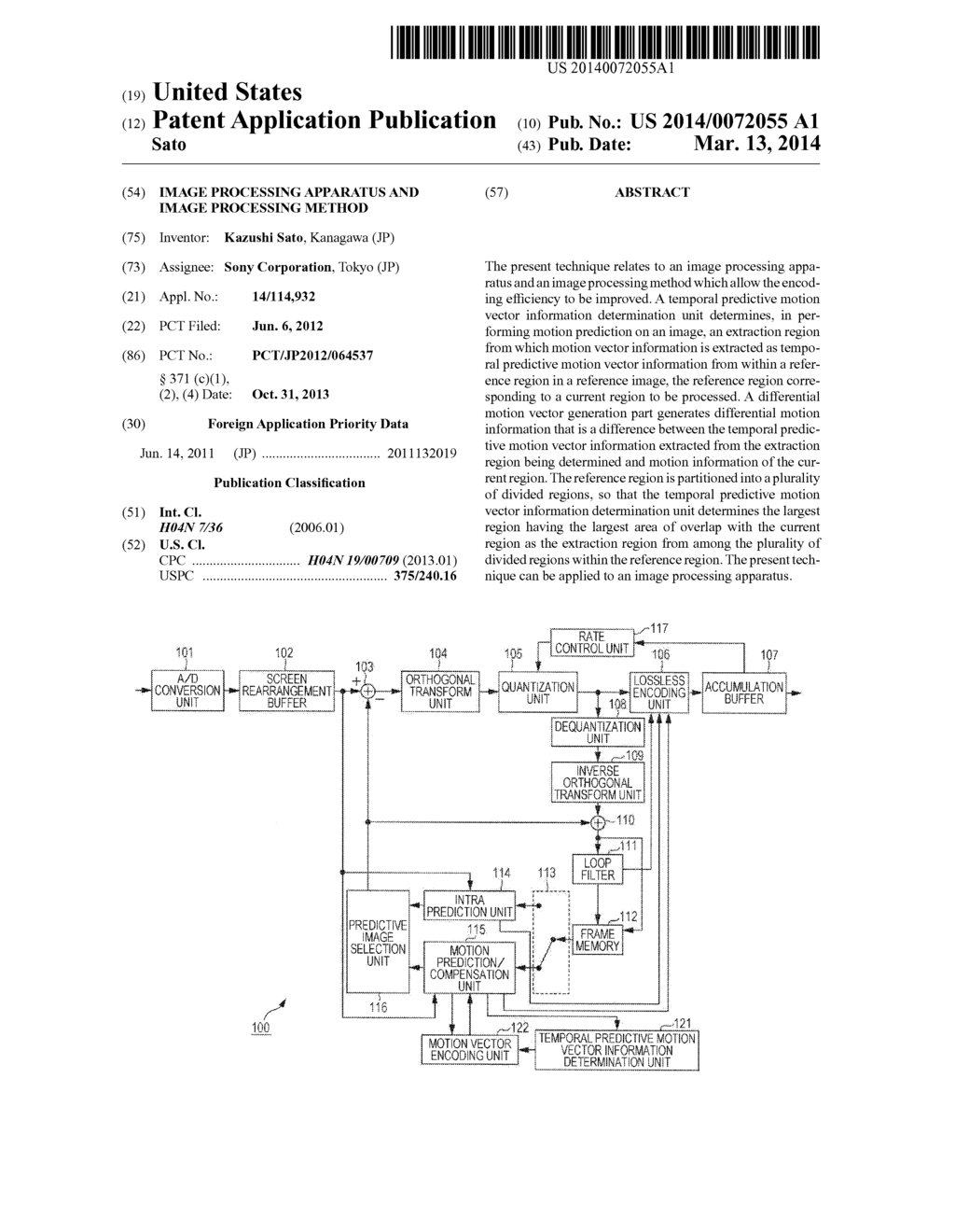 IMAGE PROCESSING APPARATUS AND IMAGE PROCESSING METHOD - diagram, schematic, and image 01