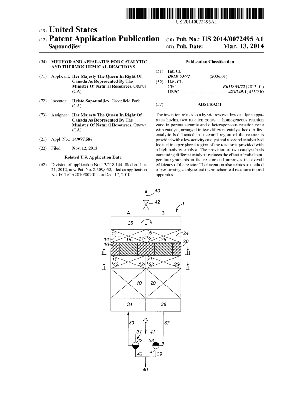 METHOD AND APPARATUS FOR CATALYTIC AND THERMOCHEMICAL REACTIONS - diagram, schematic, and image 01