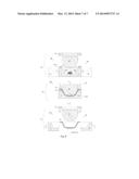 ONE-PIECE DIE MOLD FOR MOLDING A GLASS ARTICLE, SUCH AS A SALAD BOWL OR A     SIMILAR CONTAINER, HAVING AT LEAST ONE THROUGH HOLE, ASSOCIATED     MANUFACTURING EQUIPMENT AND CORRESPONDING MOLDING PROCESS diagram and image