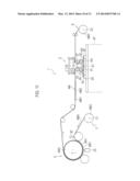 TRANSFER DEVICE, MOLDED MATERIAL AND TRANSFER METHOD diagram and image