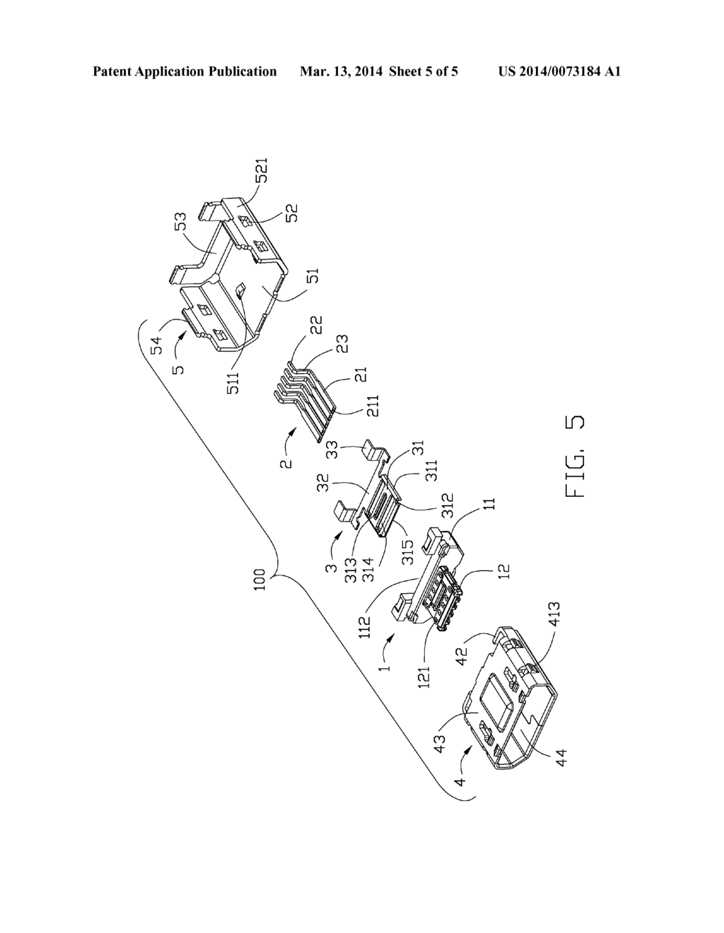 ELECTRICAL CONNECTOR WITH A METAL PLATE FOR PREVENTING ELECTROMAGNETIC     INTERFERENCE - diagram, schematic, and image 06