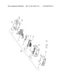 SOCKET CONNECTOR WITH A SUB-SHELL FLEXIBLY CONNECT WITH A PRINTED CIRCUIT     BOARD diagram and image