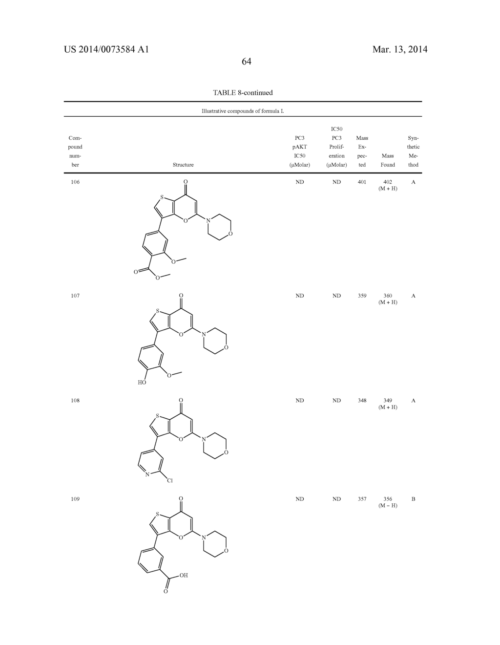 Thienopyranones as Kinase Inhibitors - diagram, schematic, and image 65