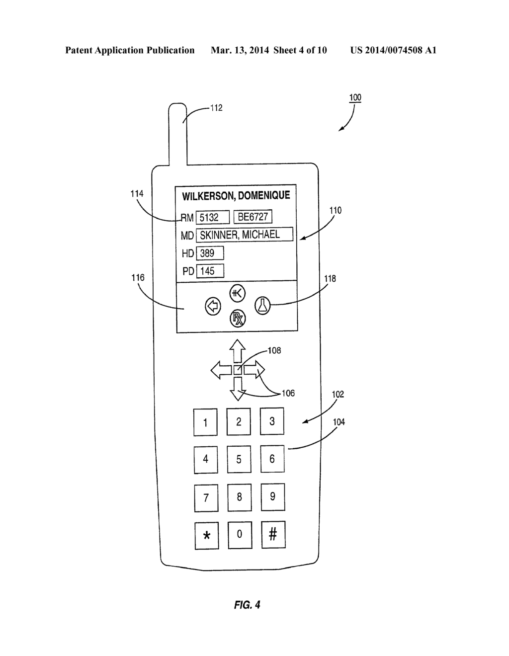 Method and System for Extracting Medical Information for Presentation to     Medical Providers on Mobile Terminals - diagram, schematic, and image 05