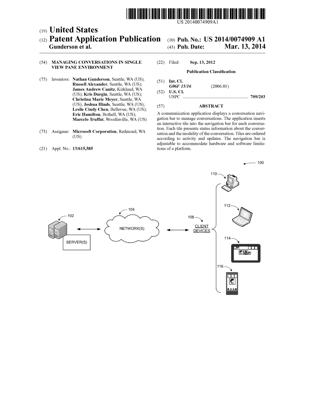 MANAGING CONVERSATIONS IN SINGLE VIEW PANE ENVIRONMENT - diagram, schematic, and image 01