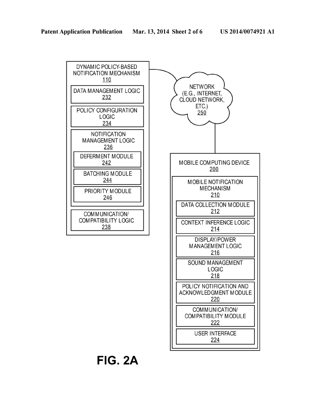 MECHANISM FOR FACILITATING CUSTOMIZED POLICY-BASED NOTIFICATIONS FOR     COMPUTING SYSTEMS - diagram, schematic, and image 03