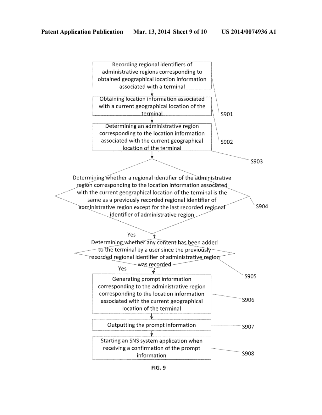 METHOD, DEVICE, AND TERMINAL FOR SNS SYSTEM APPLICATION PROMPT - diagram, schematic, and image 10