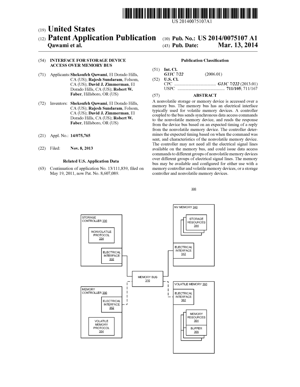 INTERFACE FOR STORAGE DEVICE ACCESS OVER MEMORY BUS - diagram, schematic, and image 01