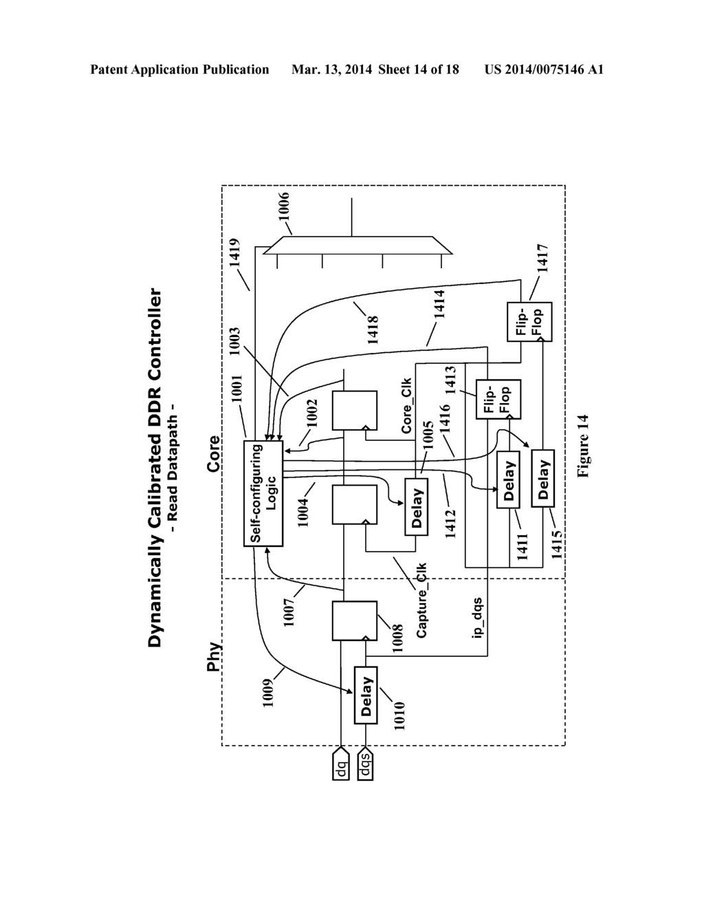 METHODS FOR OPERATING A MEMORY INTERFACE CIRCUIT INCLUDING CALIBRATION FOR     CAS LATENCY COMPENSATION IN A PLURALITY OF BYTE LANES - diagram, schematic, and image 15