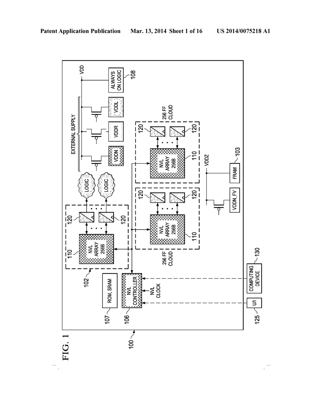 Nonvolatile Logic Array And Power Domain Segmentation In Processing Device - diagram, schematic, and image 02