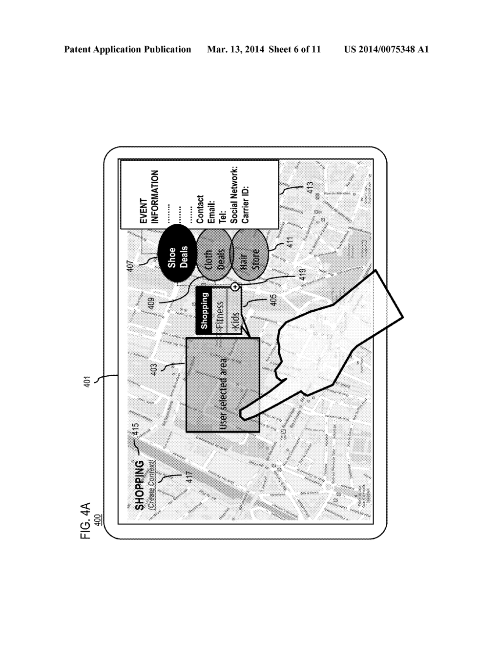 METHOD AND APPARATUS FOR ASSOCIATING EVENT TYPES WITH PLACE TYPES - diagram, schematic, and image 07