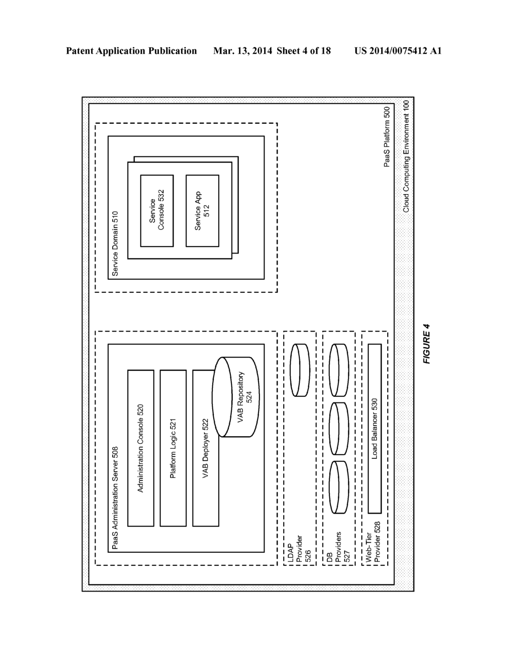 SYSTEM AND METHOD FOR ELASTICITY MANAGEMENT OF SERVICES WITH A CLOUD     COMPUTING ENVIRONMENT - diagram, schematic, and image 05